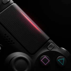 black Sony PS4 wireless controller